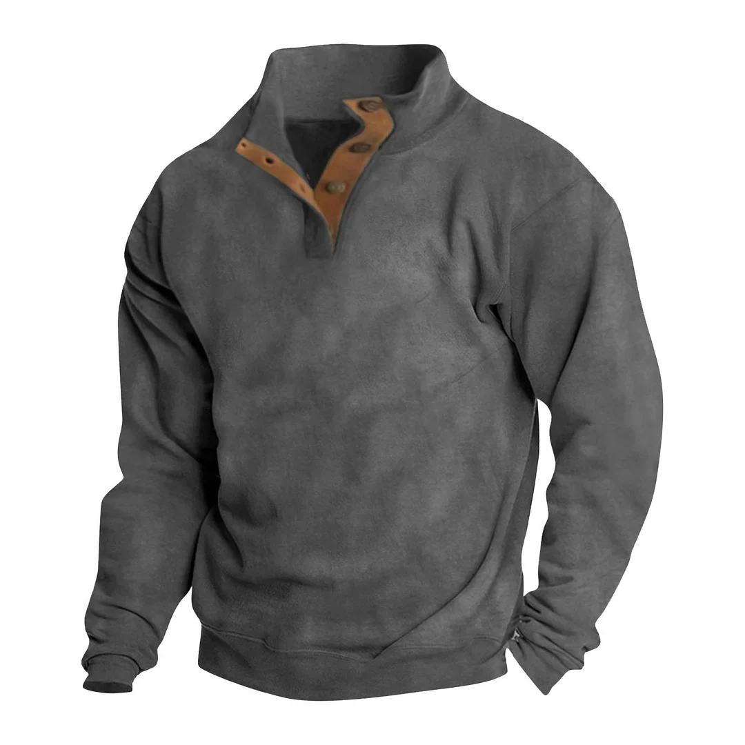 Simplicity Collection Stand Collar Men's Sweatshirt