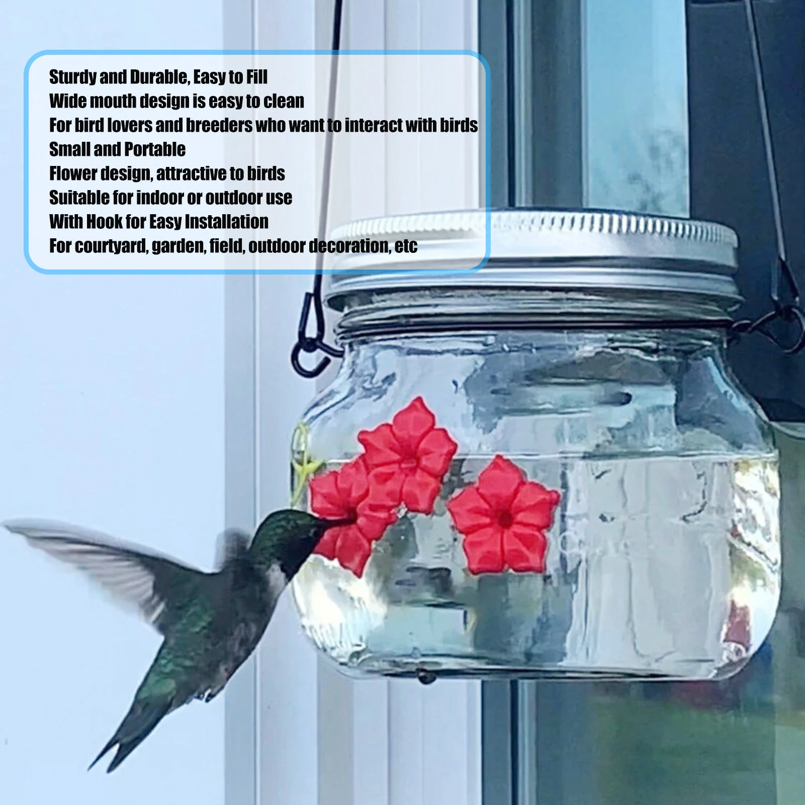 🐦Hummingbird Feeder Portable Hummingbird Feeder Bird For Outdoor Hanging Products